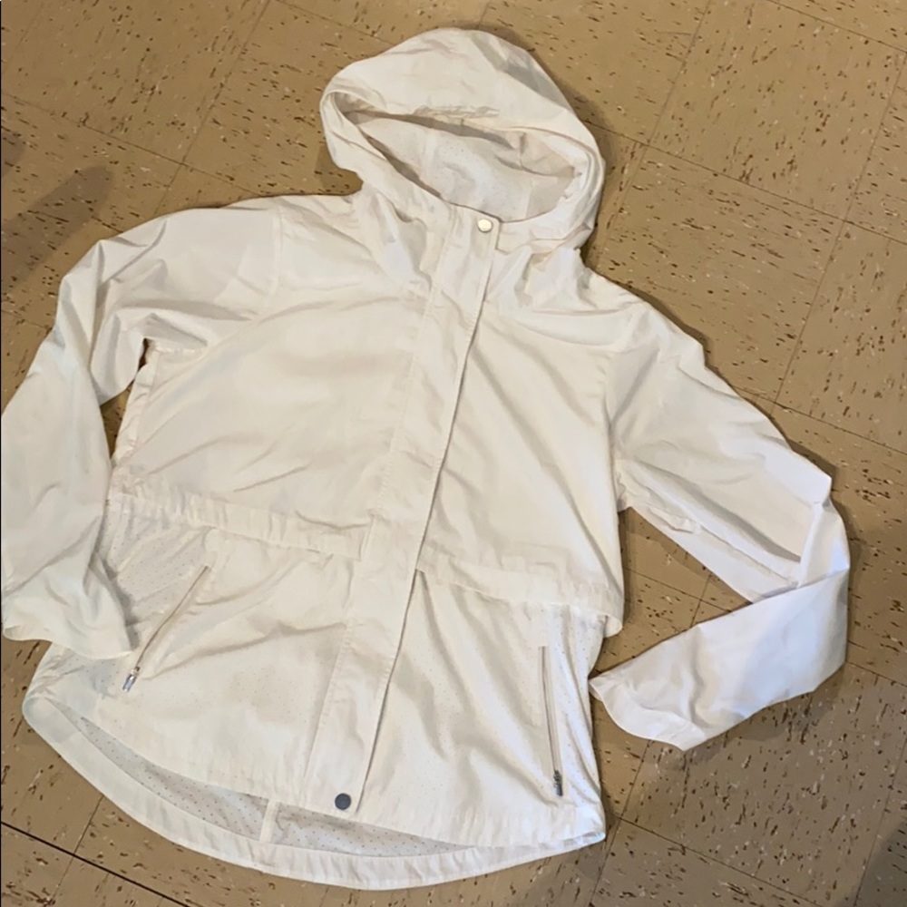 Athleta White Light Weight Performance Jacket - image 1